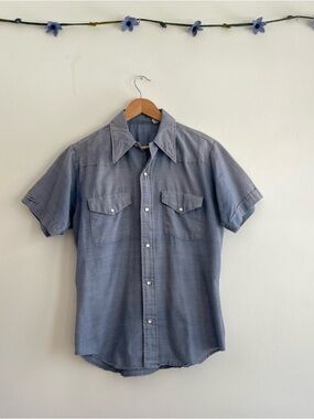 Vintage Western Style Snap Up Shirt